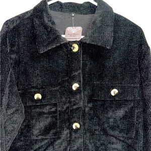 Oversized Cordaroy black jackets: only have (2) left
